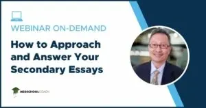 How to Approach and Answer Your Secondary Essays